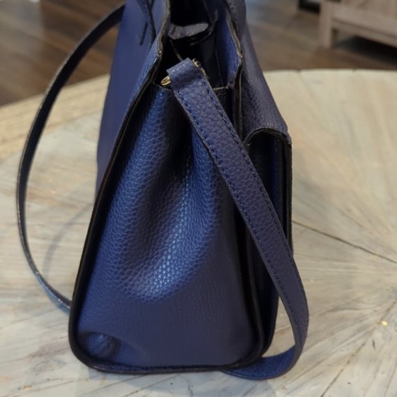 NWOT Kate Spade Chantal Bridge Place handbag blue cow leather - Picture 12 of 14